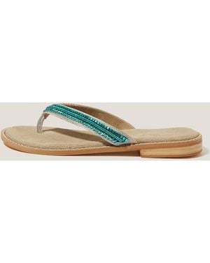 Monsoon Sia Beaded Leather Sandals - Multicolour