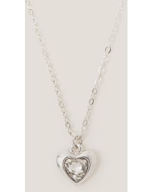 Monsoon Heart Gemstone Pendant Necklace - Natural