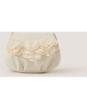 Monsoon Corsage Satin Bag Ivory - Natural