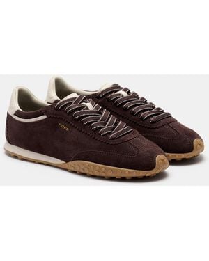 Monsoon Hoff Bridge Suede Trainers Brown