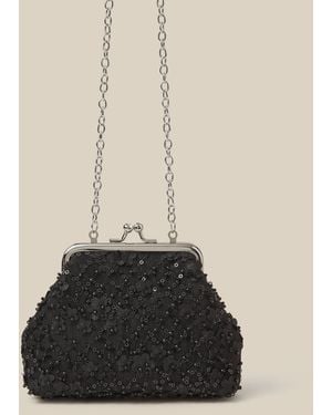 Monsoon Taylor Beaded Bag Black