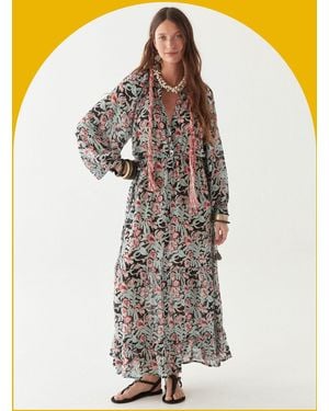 Monsoon Maison Hotel Valentina Floral Maxi Dress Multi - White