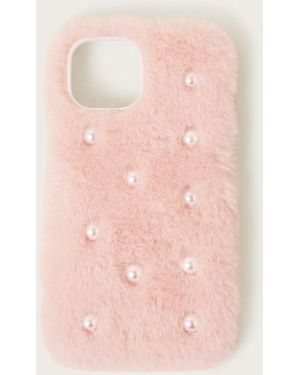 Monsoon Fluffy Pearl Iphone Case - Pink