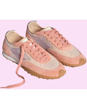 Monsoon Hoff Bridge Mesh Trainers Orange - Pink