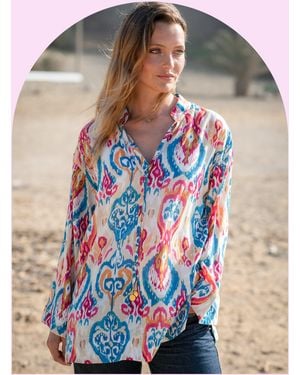 Monsoon La Galeria Elefante Elizabeth Printed Kaftan Top Multi - Multicolour