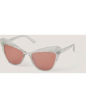 Monsoon Glitter Butterfly Sunglasses - Pink