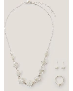 Monsoon Rose Jewellery Set - Natural