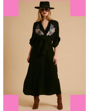 Monsoon Tallulah And Hope Gloria Embroidered Blouse Black