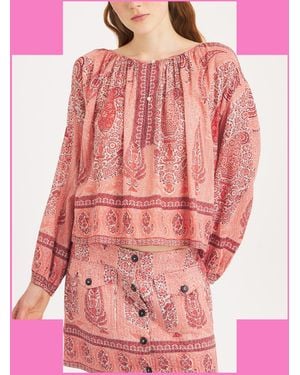 Monsoon Antik Batik Tajara Paisley Blouse Orange - Pink