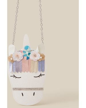 Monsoon Fleur Embellished Unicorn Crossbody Bag - Natural