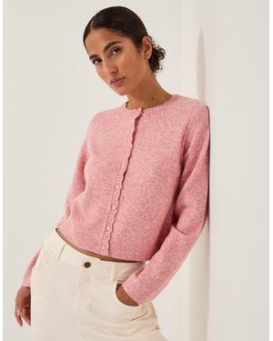 Monsoon Sera Scallop Cardigan Pink