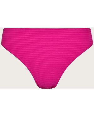 Monsoon Maria Ribbed Bikini Bottoms Pink