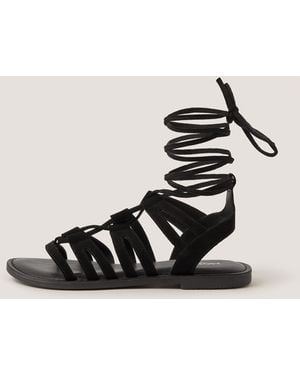 Monsoon Greta Suede Gladiator Sandals Black