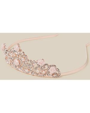 Monsoon Amelia Rose & Pearl Tiara - Natural