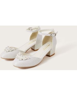 Monsoon Butterfly Gem Two-part Heels Silver - Natural