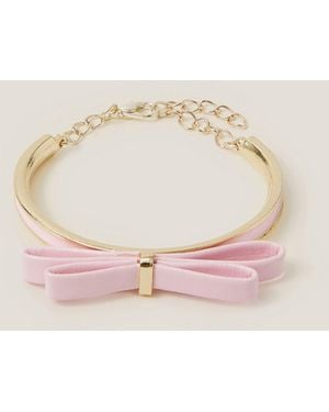 Monsoon Bow Bangle Bracelet - Pink