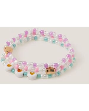 Monsoon 3-pack Beaded Friendship Bracelets - Pink