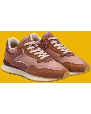 Monsoon Hoff City Suede Trainers Brown - Yellow