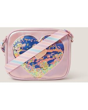 Monsoon Confetti Heart Crossbody Bag - Blue