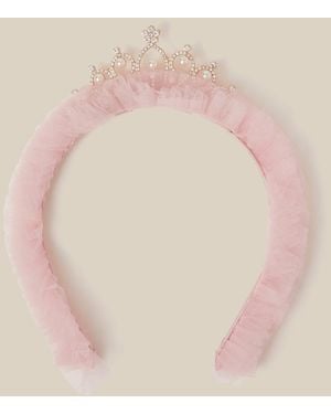 Monsoon Tulle Tiara Headband - Natural
