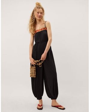 Monsoon Matilda Balloon Leg Jumpsuit - Black