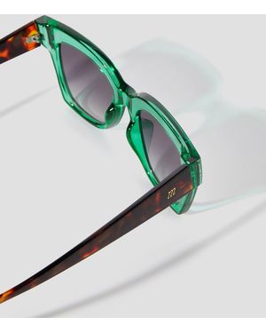 Monsoon Contrast Chunky Square Sunglasses - Blue