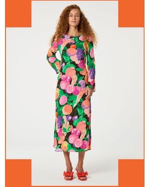 Monsoon Fabienne Chapot Emile Fruit Print Midi Dress Multi - White