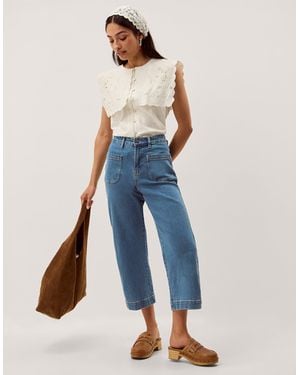 Monsoon Arlo Regular Cropped Jeans Blue
