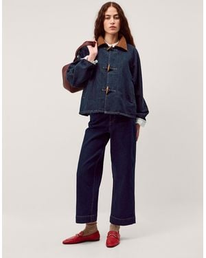 Monsoon Kit Denim Barn Jacket Blue