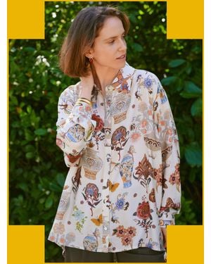 Monsoon One Hundred Stars Cornucopia Oversized Shirt - Yellow