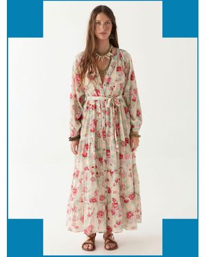 Monsoon Maison Hotel Augustina Floral Maxi Dress Multi - Blue