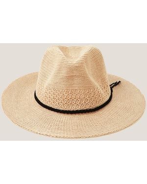Monsoon Nene Woven Fedora Sun Hat - Natural