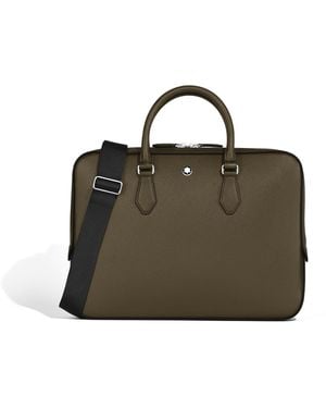 Montblanc Flache Schreibmappe aus Sartorial Leder - Grün