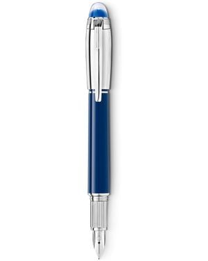 Montblanc Pluma Estilográfica StarWalker Blue Planet Doué - Azul