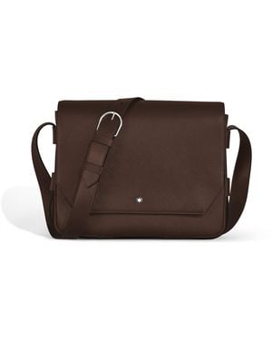 Montblanc Bolso Mensajero Cinturón de Piel Sartorial - Marrón