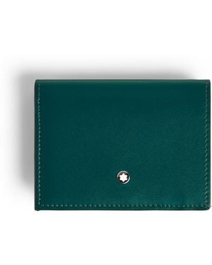 Montblanc Nano Continental-Brieftasche aus Soft Leder - Grün