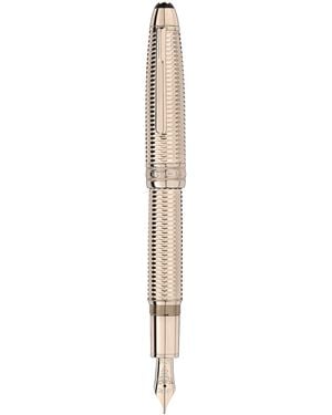 Montblanc Meisterstück Geometry Solitaire Signature Gold-Coated LeGrand Füllfederhalter (F) - Mettallic