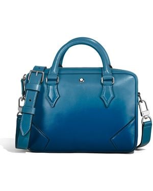 Montblanc Mini-Schreibmappe aus Meisterstück Sfumato-Leder - Blau