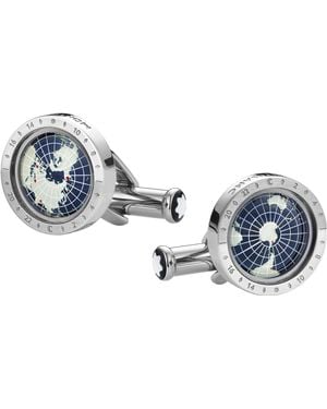 Montblanc 1858 Geosphere Gemelos azules - Negro
