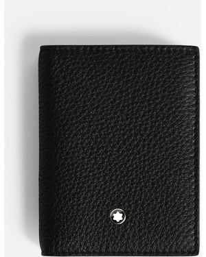 Montblanc Genarbtes Kartenetui 4 Cc - Schwarz