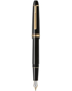 Montblanc Vergoldeter Meisterstück Classique Füllfederhalter - Schwarz