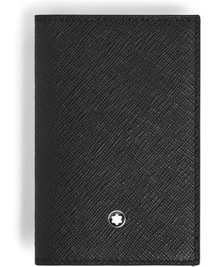Montblanc Tarjetero para 2 Tarjetas de Piel Sartorial - Negro