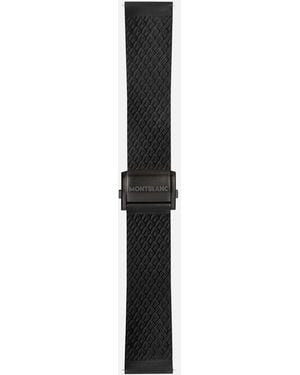 Montblanc Bracelet Summit 2+ Caoutchouc Noir