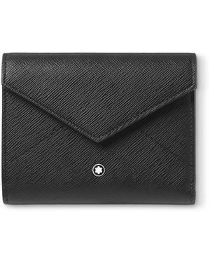Montblanc Dreifach gefaltete Brieftasche 6 cc Envelope - Schwarz