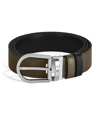 Montblanc Cintura reversibile 35 mm - Nero