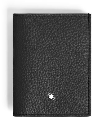 Montblanc Minicartera para 4 Tarjetas de Piel Grain - Negro