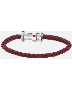 Montblanc Meisterstück Tribute To The Book Around The World In 80 Days Ace Of Hearts Bracelet - Red