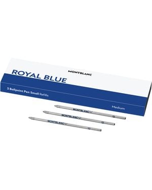Montblanc 3x Kugelschreiber-Minen Klein - Blau