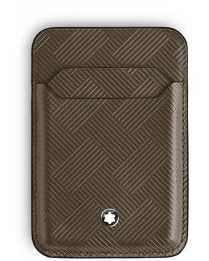 Montblanc Kartenetui 2 cc für iPhone mit MagSafe aus Extreme Leder - Grün