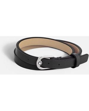 Montblanc Horseshoe Buckle Black Bracelet - Brown